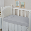 Ver imagem 2 de Par Fronha Berço Americano 300 Fios Percal 100% Algodão 2 Peças Macio:cinza