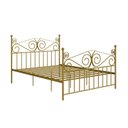 Ver imagem 3 de Cama de Casal Clássica em Ferro Elizabeth Colorido/Dourado