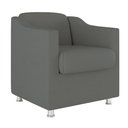 Ver imagem 3 de Kit 06 Poltronas Tilla Consultório Recepção Sala Suede Cor:cinza