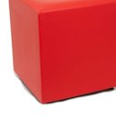 Ver imagem 1 de Puff Studio 40x40x40 Cm Courino sem Rodizios Vermelho