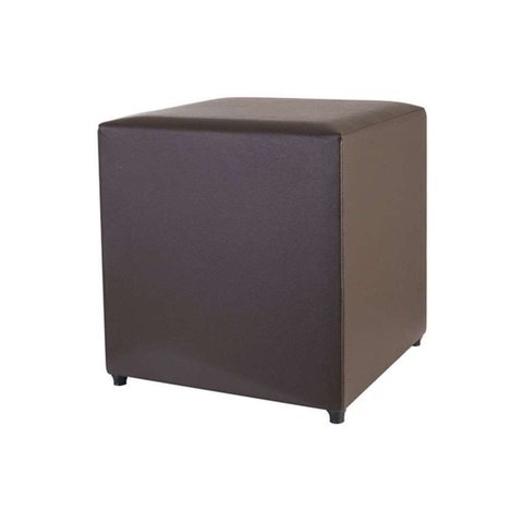 Puff Studio 40x40x40 Courino sem Rodizios Marrom Tabaco