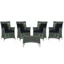 Ver imagem 1 de 4 Poltronas e 1 Mesa Igapó em Alumínio Pintura Fendi Corda Náutica Estofado 12