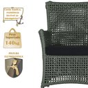 Ver imagem 4 de 4 Poltronas e 1 Mesa Igapó em Alumínio Pintura Fendi Corda Náutica Estofado 12
