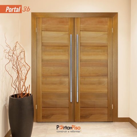 Kit Portal Duplo 3b 130cm Lar X 215cm Alt Tauari Mapaf