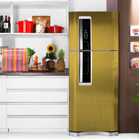 Adesivo para Geladeira Imprimax Gold Escovado Ouro 1,22 X 1,00m