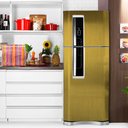 Ver imagem 1 de Adesivo para Geladeira Imprimax Gold Escovado Ouro 1,22 X 1,00m