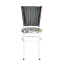 Ver imagem 2 de Conjunto 4 Cadeiras Branca para Cozinha Hawai Café com Assento Estampado:floral Orquídea