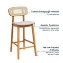 Ver imagem 6 de Kit 02 Banquetas Liz CabeCasa MadeiraOriginals Amarelo/Mel/Bege Claro