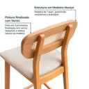 Ver imagem 4 de Kit 02 Banquetas Liz CabeCasa MadeiraOriginals Amarelo/Mel/Bege Claro