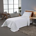 Ver imagem 2 de Kit Cobre Leito Matelado Dupla Face Soft 2 Peças Solteiro 100% Poliéster Cor:branco