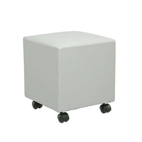 Puff Studio 40cm X 40cmcourino com Rodizios Branco