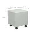 Ver imagem 3 de Puff Studio 40cm X 40cm X 40cmcourino com Rodizios