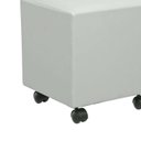 Ver imagem 2 de Puff Studio 40cm X 40cmcourino com Rodizios Branco