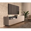 Ver imagem 6 de Rack para TV até 50 Polegadas com 4 Portas e Nicho 180cm Fume