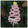 Enfeite Pendente para Árvore de Natal Pinheirinho Rosa 13,5cm - 1