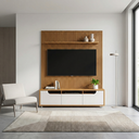 Ver imagem 1 de Rack com Painel para TV até 60 Polegadas 220cmx163,2cm Siena Jersey