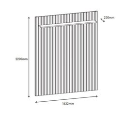 Rack com Painel para TV até 60 Polegadas 1,60m Siena Jersey - 10