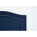 Ver imagem 4 de Cabeceira Solteiro 90x60 Suede Azul Tachas Prata