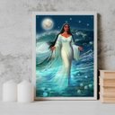 Ver imagem 1 de Quadro Decorativo Umbanda Iemanjá 45x34cm:madeira Branca