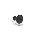 Ver imagem 3 de Kit 2 Puxadores Ponto Planejado Arizona CabeCasa MadeiraOriginals Preto