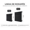 Ver imagem 2 de Kit 3 Barras Rodapé de Poliestireno 7cm Altura Barra 2m