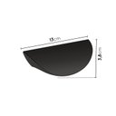 Ver imagem 3 de Kit 2 Puxadores Concha Arizona Planejado 13cm CabeCasa Preto