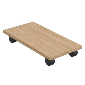Suporte Para Cpu Com Rodízios Cyber L03 Amadeirado - Lyam Lyam Decor