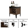 Aparador Bar Retro Pequeno Adega Suporte Vinho Madeirado Mp - 7