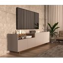 Ver imagem 7 de Rack para TV até 50 Polegadas com 4 Portas e Nicho 180cm Fume