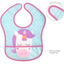 Ver imagem 3 de Babador com Bolso Animal Fun Unicórnio Impermeável Blw Buba