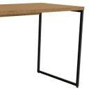 Ver imagem 6 de Mesa de Escritório Escrivaninha Vintage Aço Industrial 136cm Freijó/preto Fosco