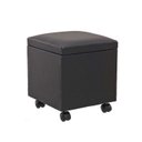 Ver imagem 1 de Puff Bau 40cm X 40cm X 40cm Courino com Rodizios