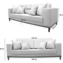 Ver imagem 3 de Sofá Fixo Living Barcelona com 180 Cm