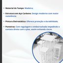 Ver imagem 3 de Conjunto Mesa Alta Bar Bistrô Branca Alta 4 Bancos Pinus Botequim Industrial White Don Castro Decor