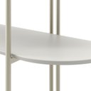 Ver imagem 6 de Estante Multiuso Livreiro Orgânica Industrial Enya 100% MDF 195,8cm x 180cm Off White/Champanhe