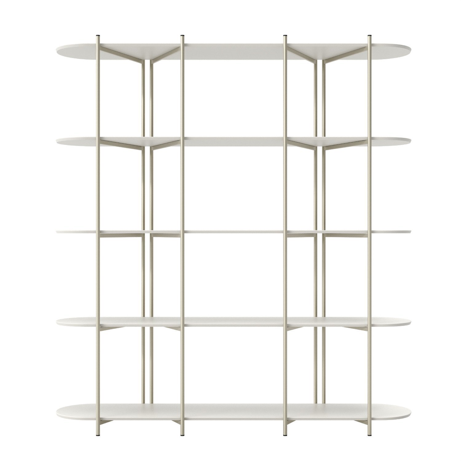 Estante Multiuso Livreiro Orgânica Industrial Enya 195,8cmx180cm  - 2