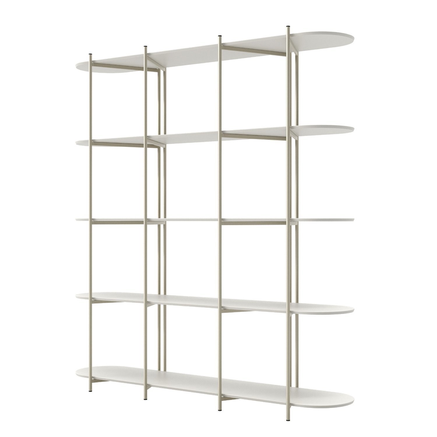 Estante Multiuso Livreiro Orgânica Industrial Enya 195,8cmx180cm  - 4