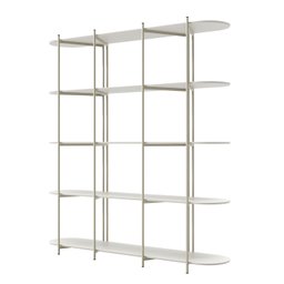Estante Multiuso Livreiro Orgânica Industrial Enya 195,8cmx180cm  - 4