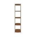 Ver imagem 6 de Estante Multiuso Livreiro Orgânica Industrial Enya 100% MDF 195,8CMX180CM Marrom/Canela/Champanhe