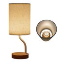 Ver imagem 1 de Luminaria Noite 3 Tons Led Abajur Mesa Usb Minimalista Iluminaçao Regulavel Cabeceira Quarto Sala Es