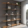 Estante Multiuso Livreiro Orgânica Industrial Enya 195,8cmx180cm  - 1