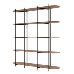 Estante Multiuso Livreiro Orgânica Industrial Enya 195,8cmx180cm  - 5