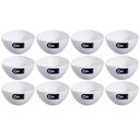 Ver imagem 1 de 12 Cremeiras 250ml Cumbuca Plástica Branca Petiscos Potes Triangulares Coza