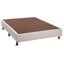 Ver imagem 1 de Cama Box Base Casal Universal Tecido White (138x188x30) - Luckspuma