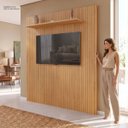 Ver imagem 6 de Rack com Painel para TV até 60 Polegadas MDF 163,2CMX220CM Siena Adria Bege