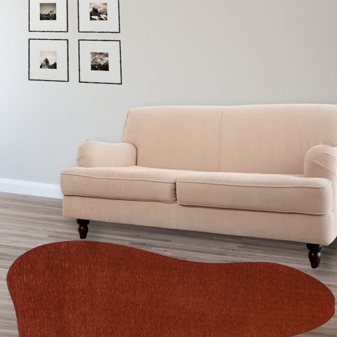 Tapete Formato Orgânico Lagune 140cm X 200cm Colore Têxtil São João