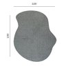 Tapete Formato Orgânico Volcano 200cm X 250cm Colore Têxtil São João - 5