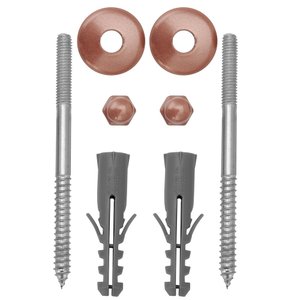 Kit Parafuso Inox Rose 10mm Fixação Vaso Sanitário e Bidê