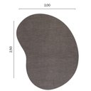 Ver imagem 3 de Tapete Formato Orgânico Bean 200cm X 250cm Lumiere Têxtil São João