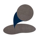 Ver imagem 4 de Tapete Formato Orgânico Bean 200cm X 250cm Lumiere Têxtil São João